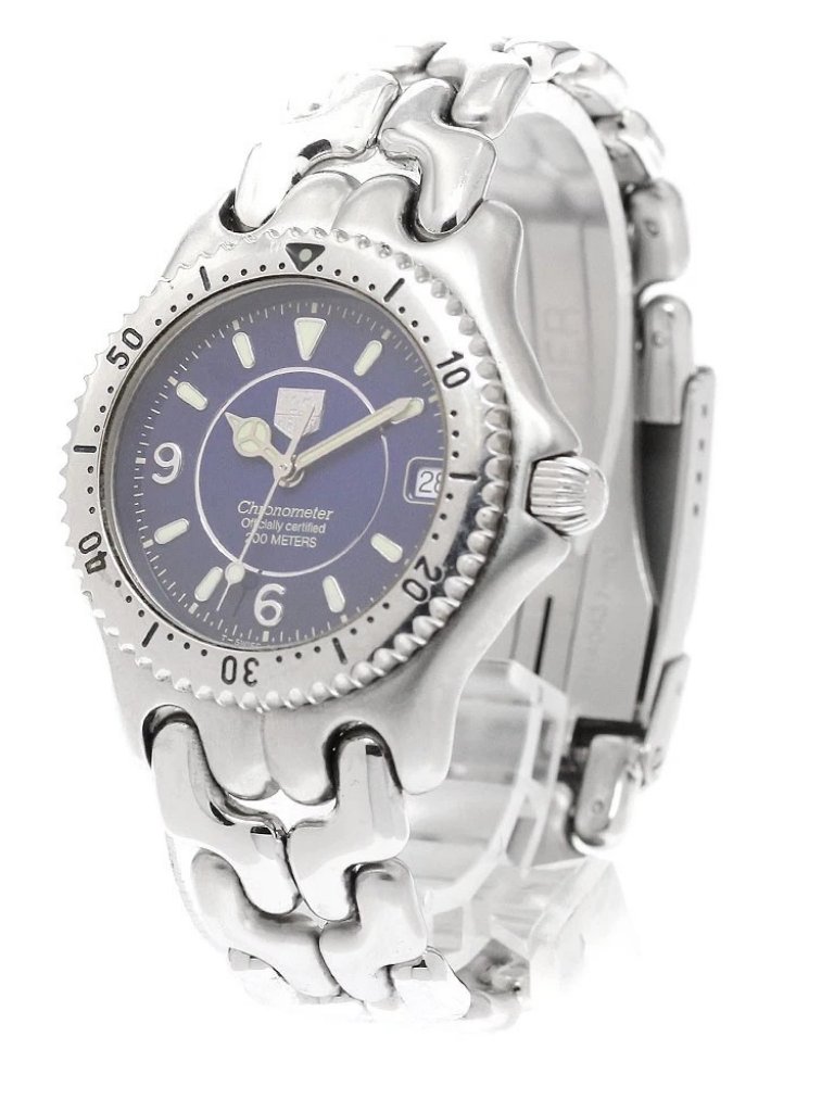 Tag Heuer SEl Wg5214P0 Date Chronometer Navy Dial Automatic Boys Watch932940